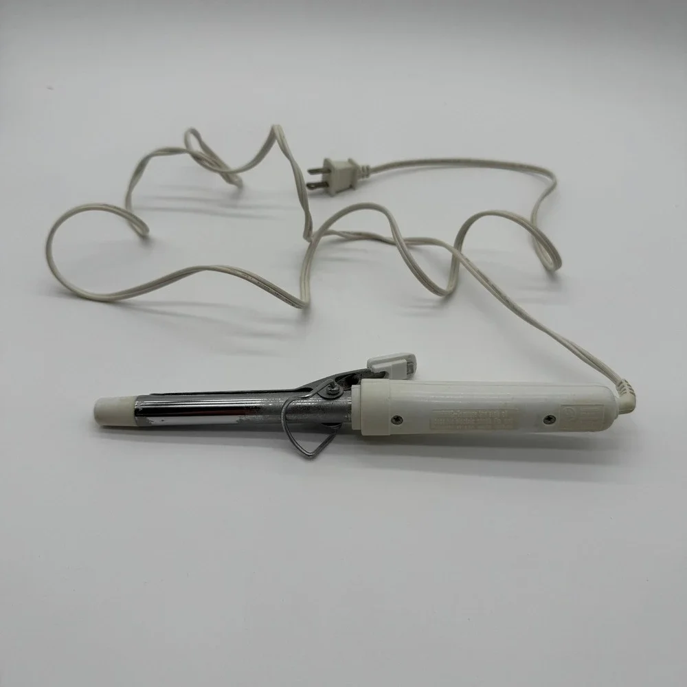 Vintage Windmere Curling Iron White Chrome Small Barrel Hair Styling Tool